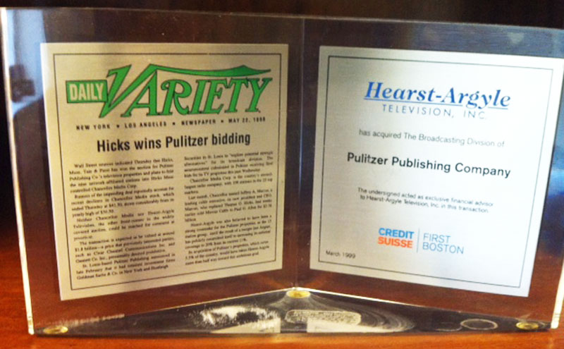 Hearst-Argyle TV Acquisition of Pulitzer Publishing (1999)