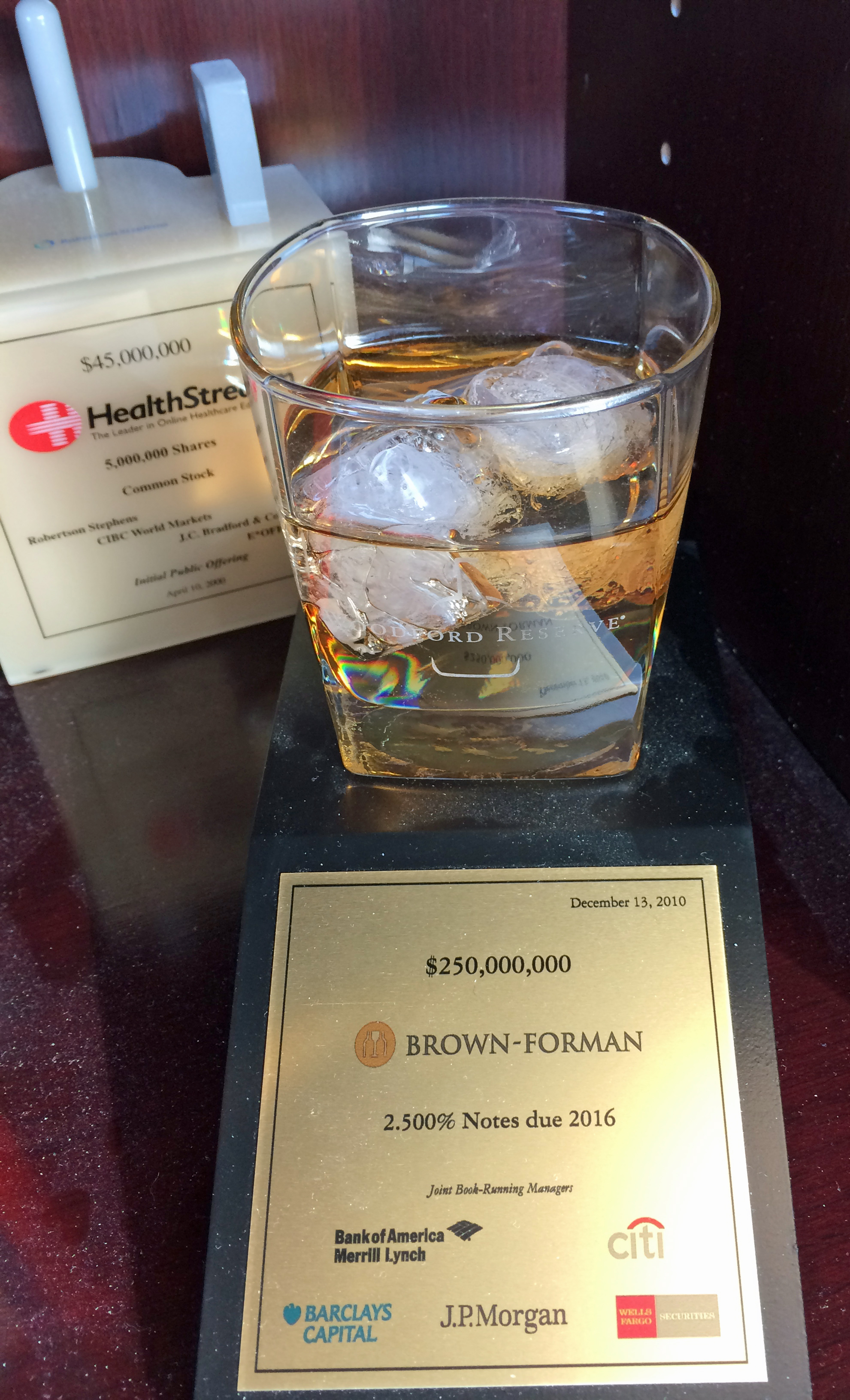 Brown-Forman Notes - Whiskey on Rocks
