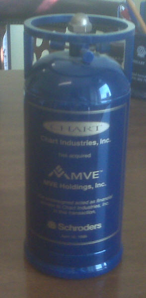 Chart Industries Acquisition of MVE Holdings - Suitcase Nuke  (1998)