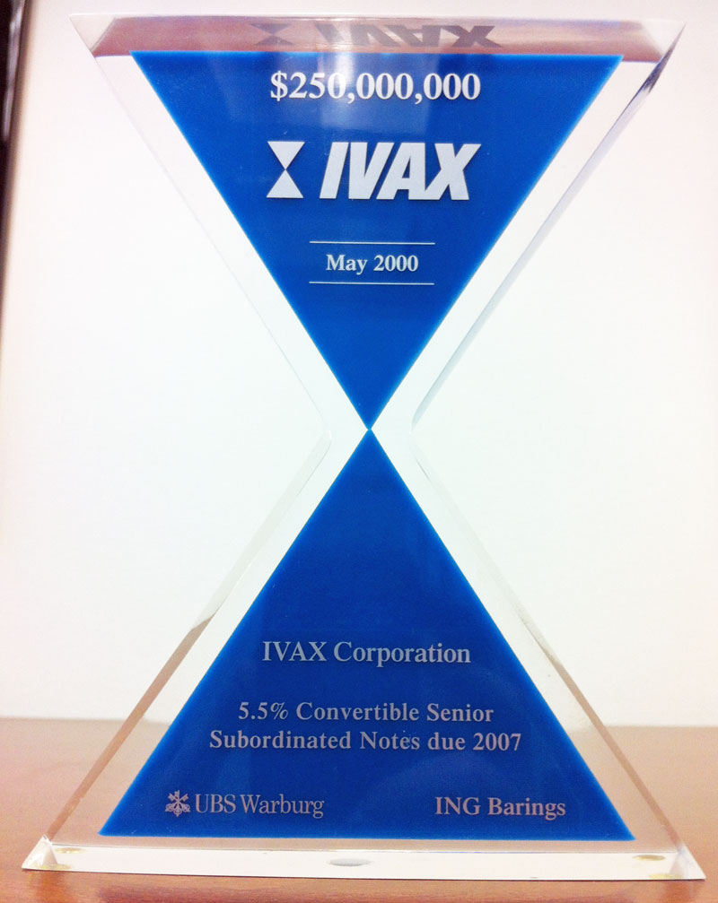 Ivax Notes Offering (2010)