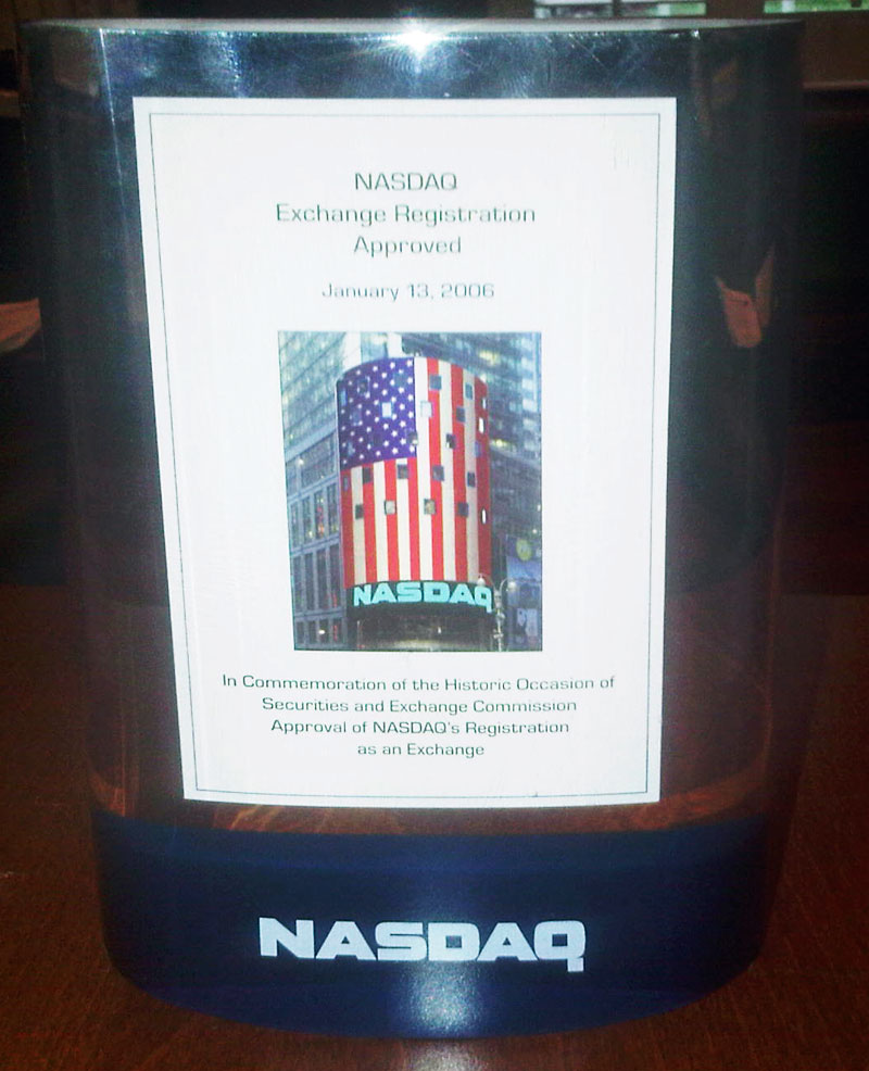 Nasdaq Listing Approval